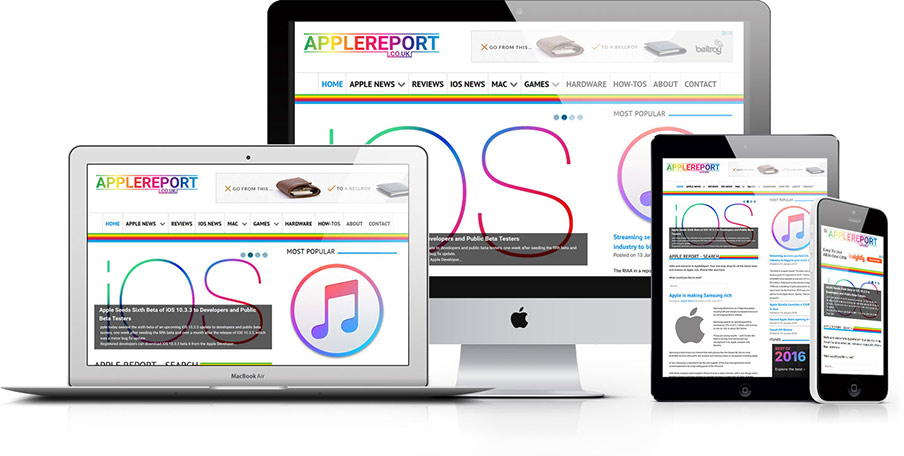 Apple Report web design
